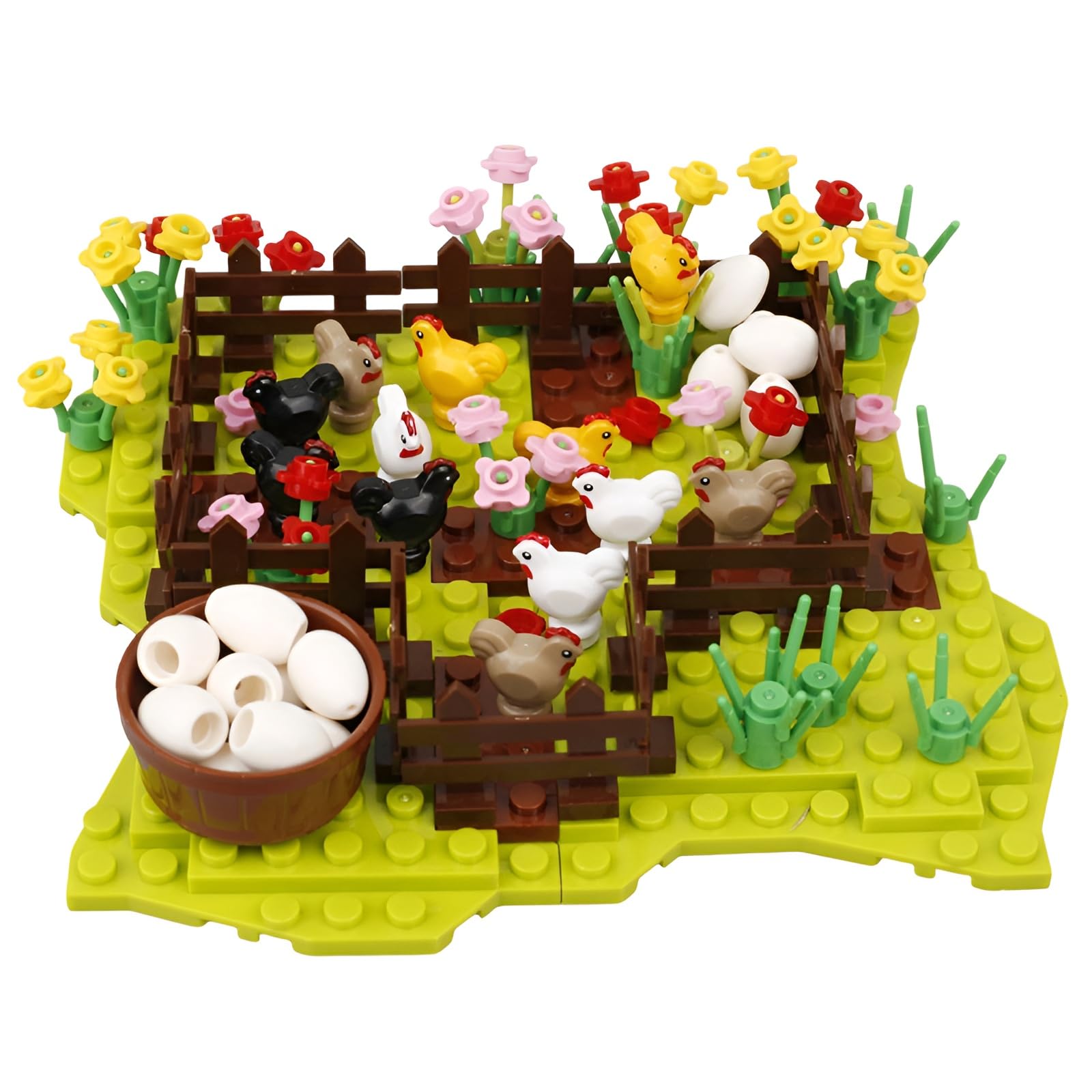 Chicken Coop Building Block Set, MOC Rural Farm Scene Model Gift Teen Adult โ image 1
