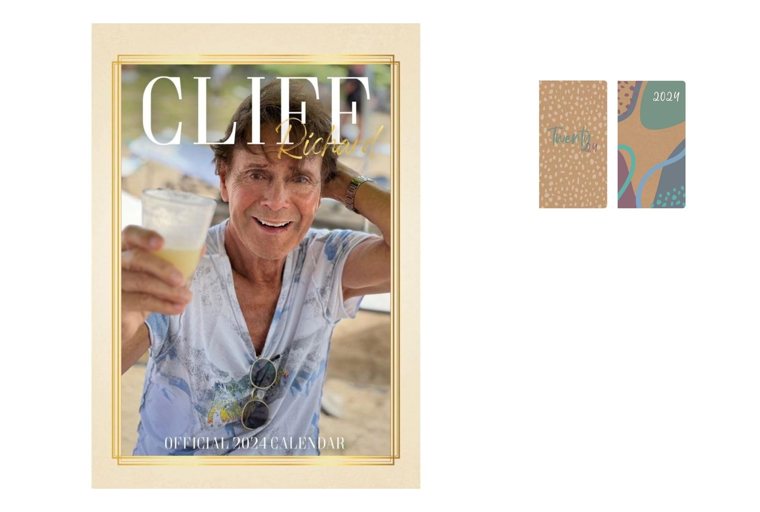 Cliff Richard A3 Calendar 2024 + FSC ECO-FRIENDLY DIARY