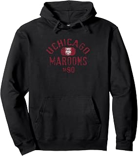 Chicago Maroons Vintage 1890 Logo Officially Licensed Pullover Hoodie