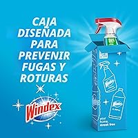 Vista 8 de Windex Spray Limpiador de Vidrio y Ventanas en Botella, Embalaje Diseñado para Prevenir Fugas y Roturas, Spray de Limpieza de Superficies, Aroma