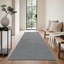 Enyhom Carpet Runners For Hallways Non Slip Extra Long 80 X 300cm Runner Rugs Absorbent Washable Kitchen Runner For Door Entryway Laundry Corridor, Grey