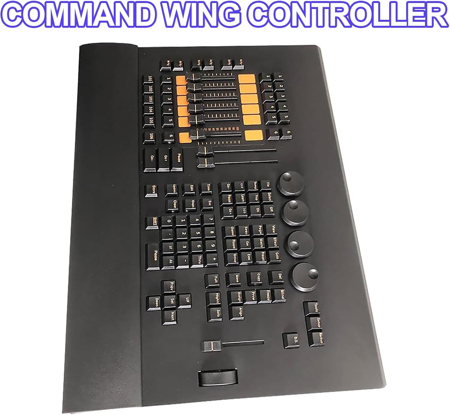 DMX - Tabla mezcladora de iluminación para controlador, consola DMX 512 para iluminación de escenario, puertos de salida DMX integrados, perfecto para espectáculos de luces de DJ y discoteca