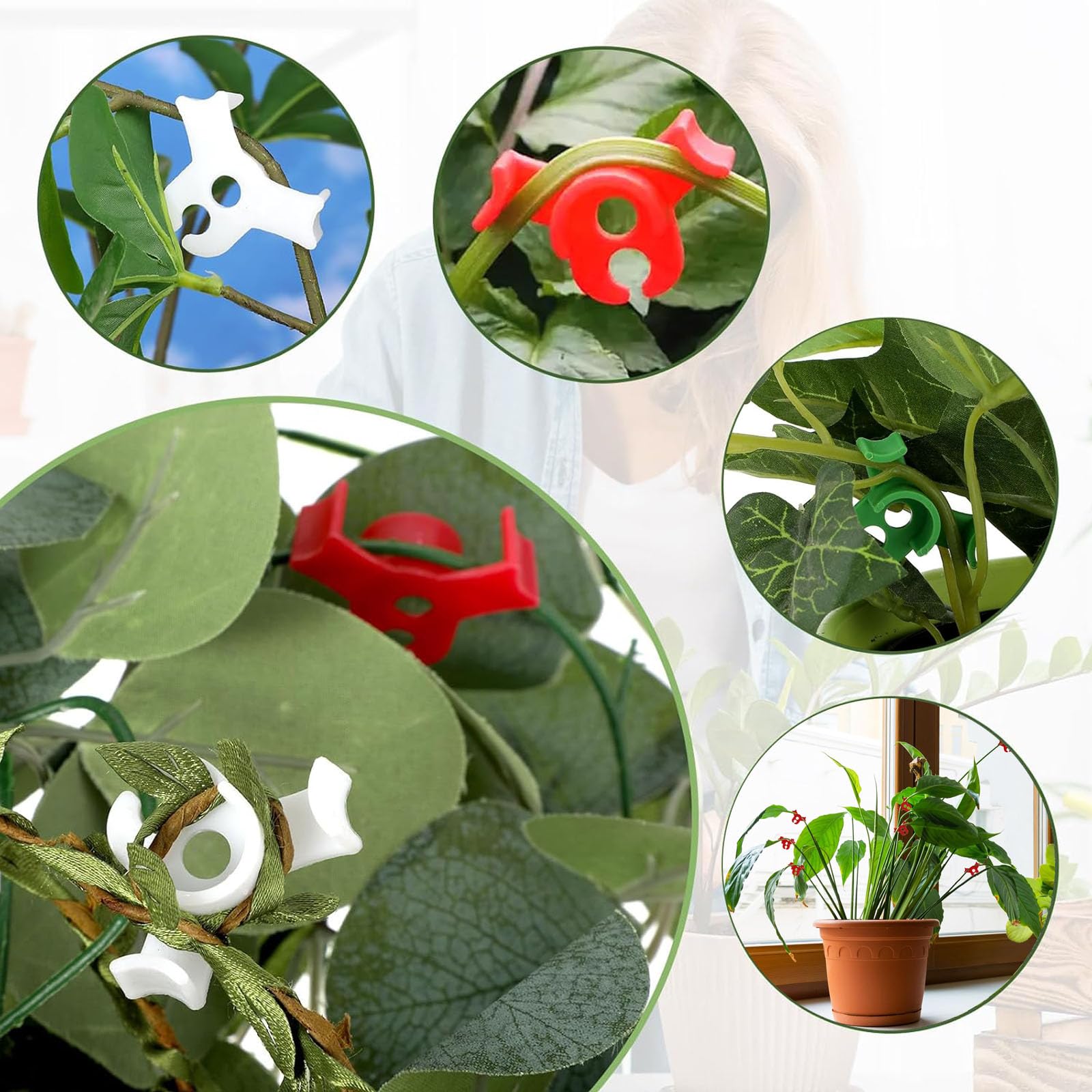 ZYWUOY Lot De 50 Cintreurs De Plantes à 90 Degrés, Clips De Fixation