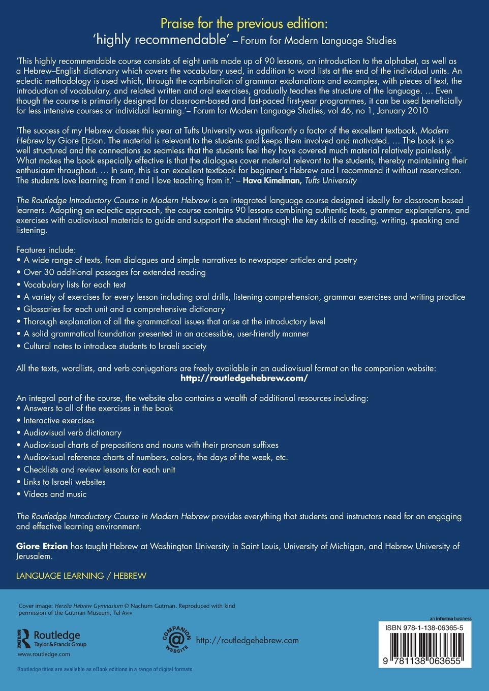 The Routledge Introductory Course in Modern Hebrew: Hebrew in Israel