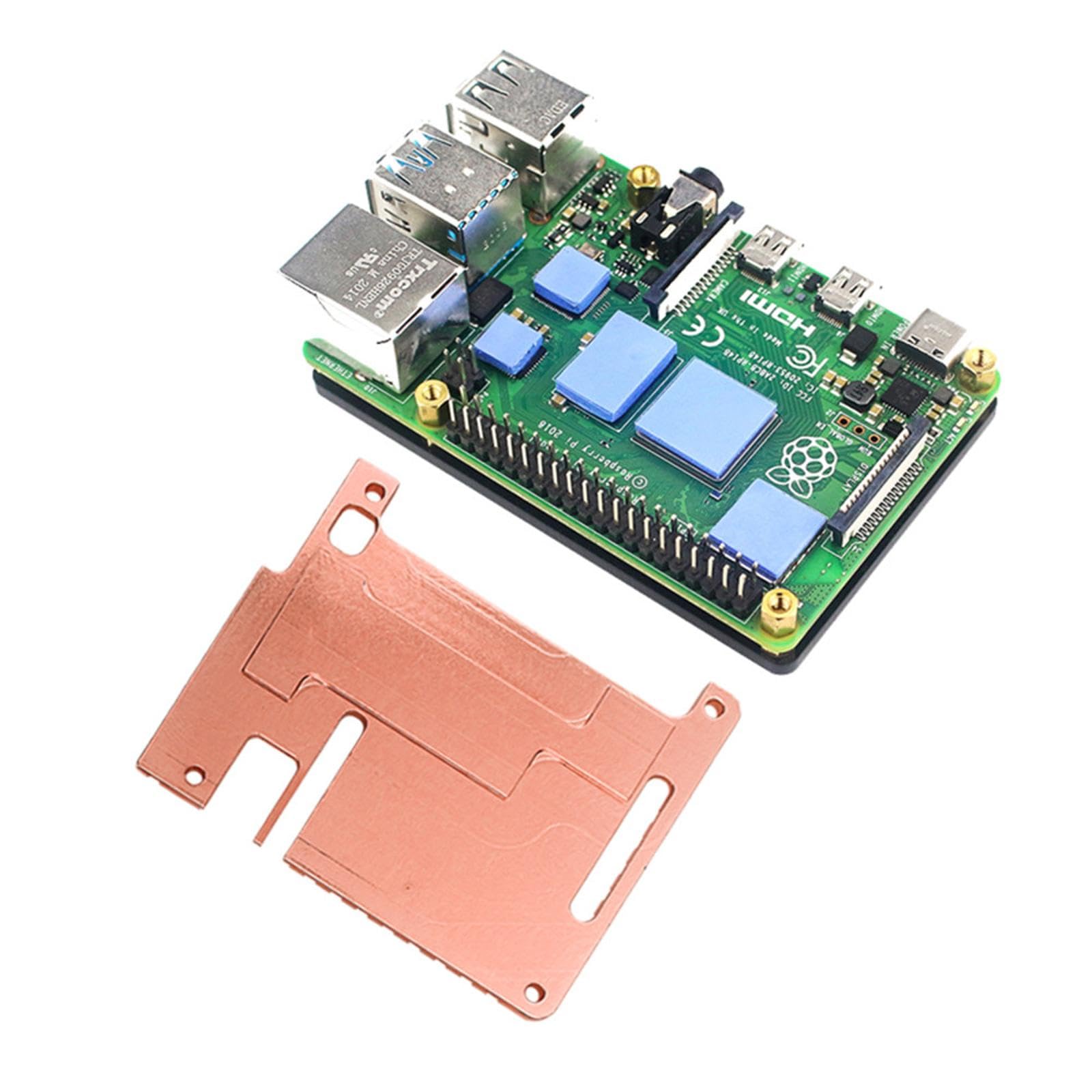 Amazon.co.jp: Raspberry Pi 用4B用極薄銅ヒートシンクは受動冷却