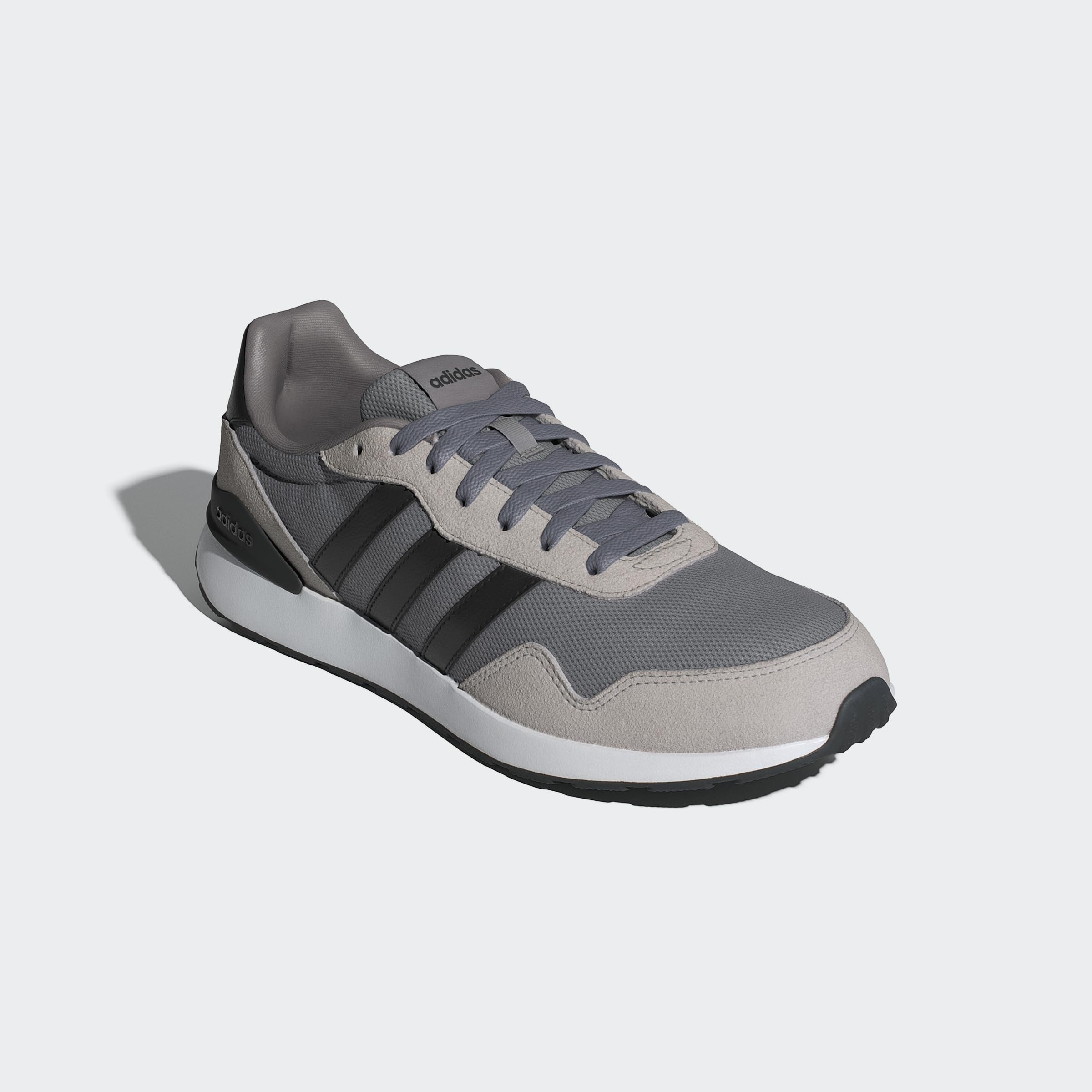 adidas Hombre Run 60S 4.0 Shoes, Grey Three/Core Black/Grey Two, 41 1/3 EU