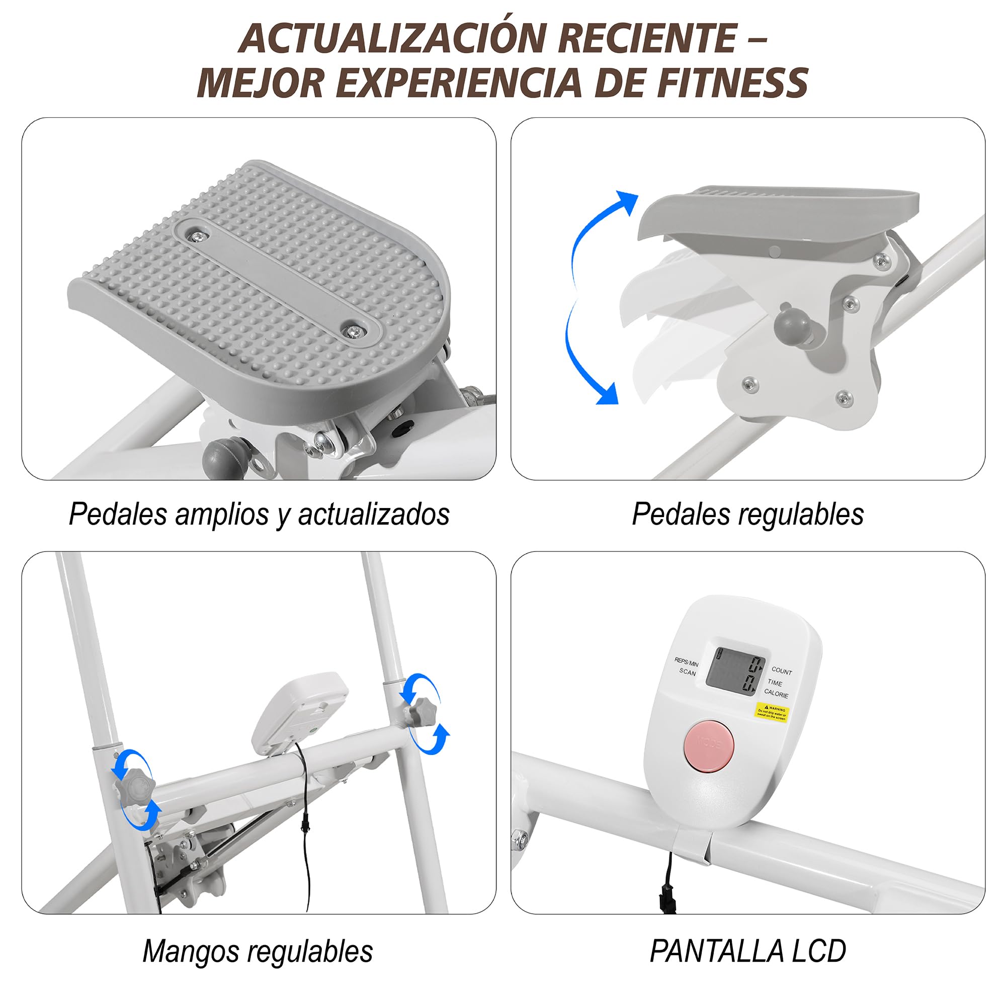 Escalador de escalones para el hogar: Mejora del Entrenador de Escalada Vertical como máquina de Entrenamiento para Ejercicios de Cuerpo Completo