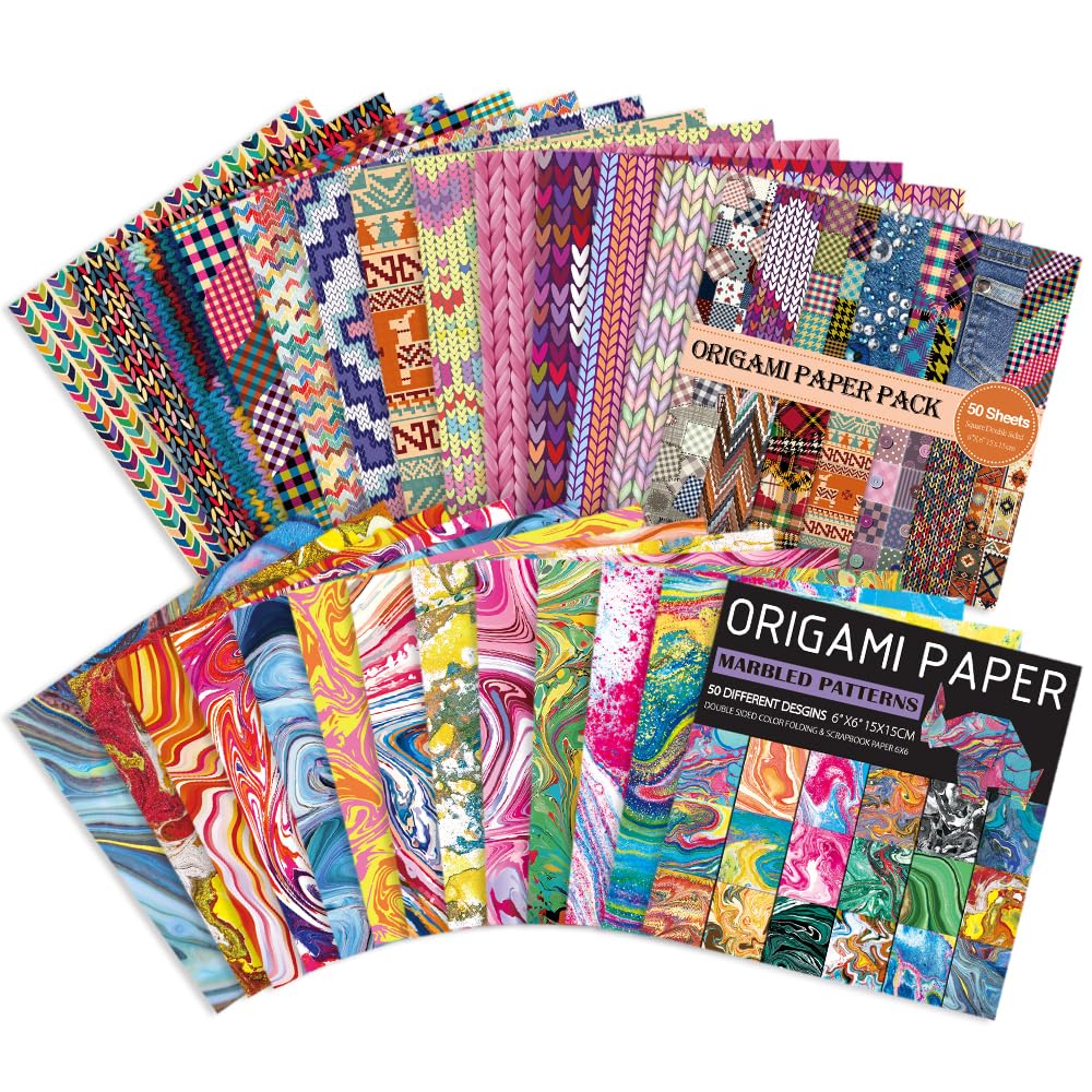 Amazon.com : Origami Paper Kit Dobule Sided 100 Sheets 100