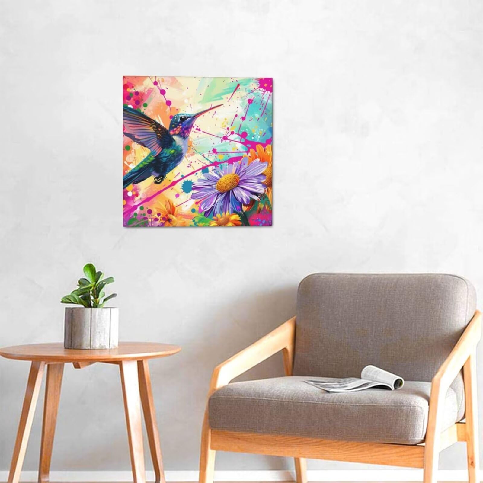 Malen-nach-Zahlen-Set „Vogel“ – 40x50 Cm Leinwand, Acrylfarben & Pinsel, Für Erwachsene, Kinder, Anfänger