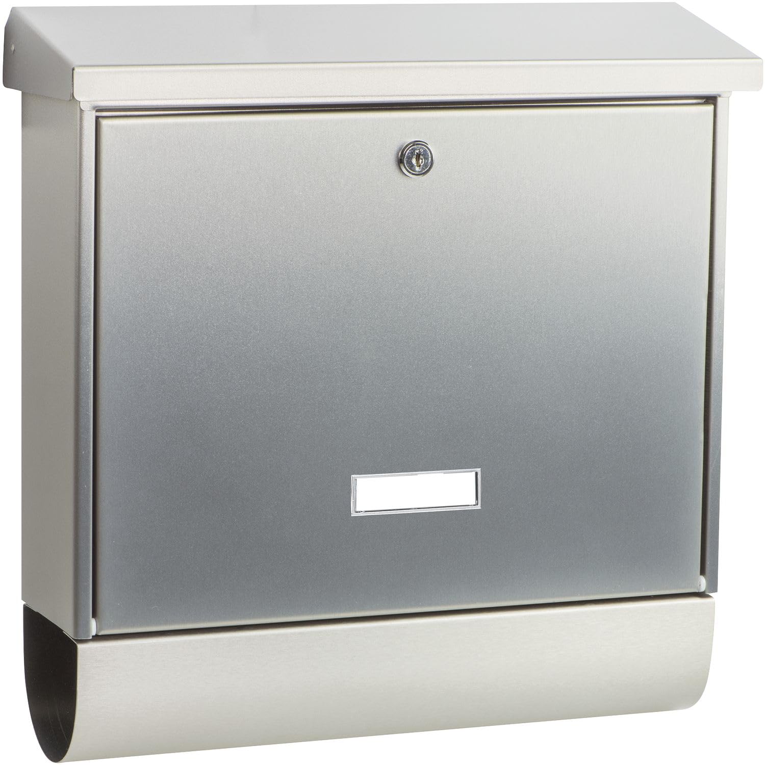Burg Wächter Briefkasten Inoxstar 4720 Edelstahl Postkasten mit Zeitungsrolle
