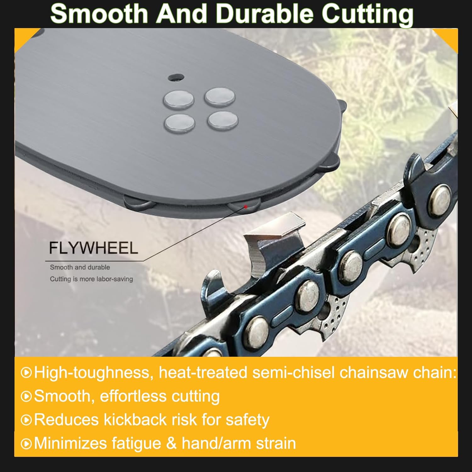 12 Inch Chainsaw Chain and Bar, Replacement Chainsaw Blade For DEWALT DCCS620B DCCS620P1 For CRAFTSMAN CMCCS620M1, DWO1DT612