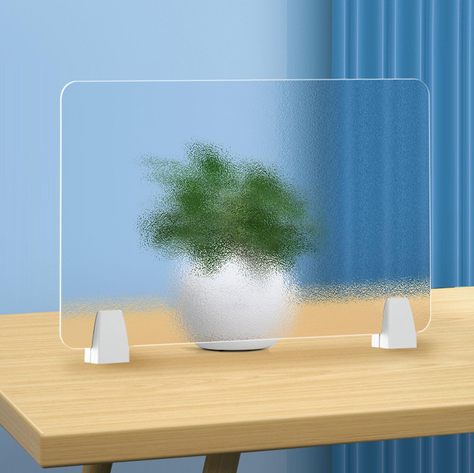MSHGSKU Acrylic Desktop Partition - Freestanding Acoustic Noise Reducing Office Divider for Classrooms and Workspaces