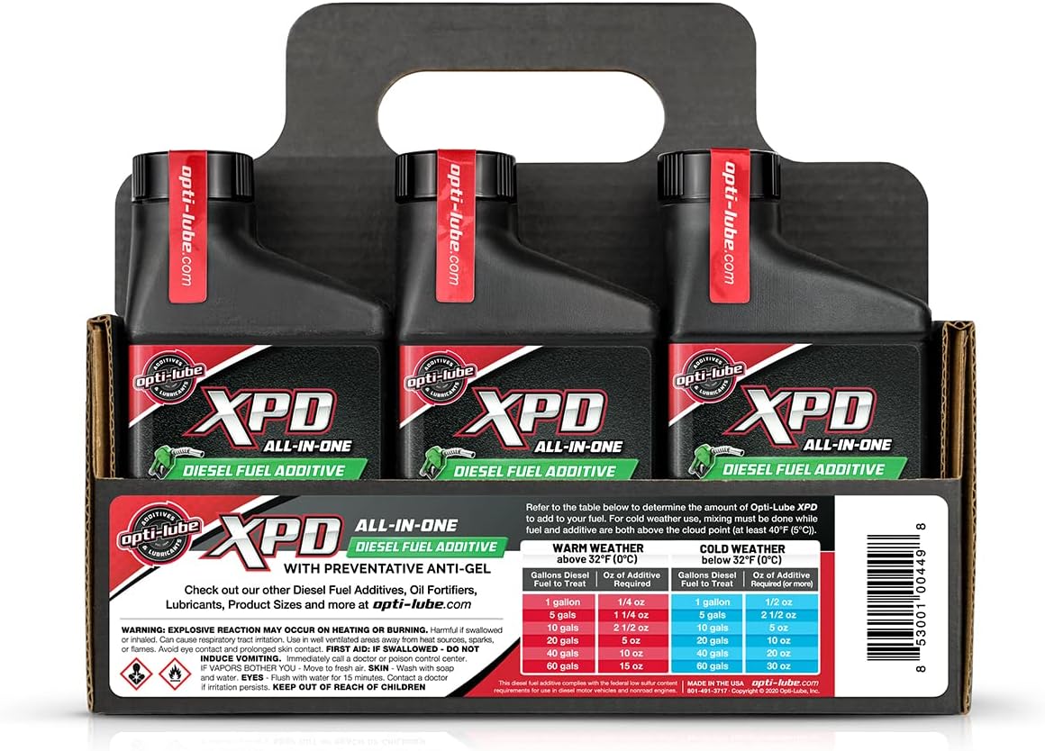 Buy OptiLube XPD Formula Diesel Fuel Additive 8oz 6 Pack, Treats up