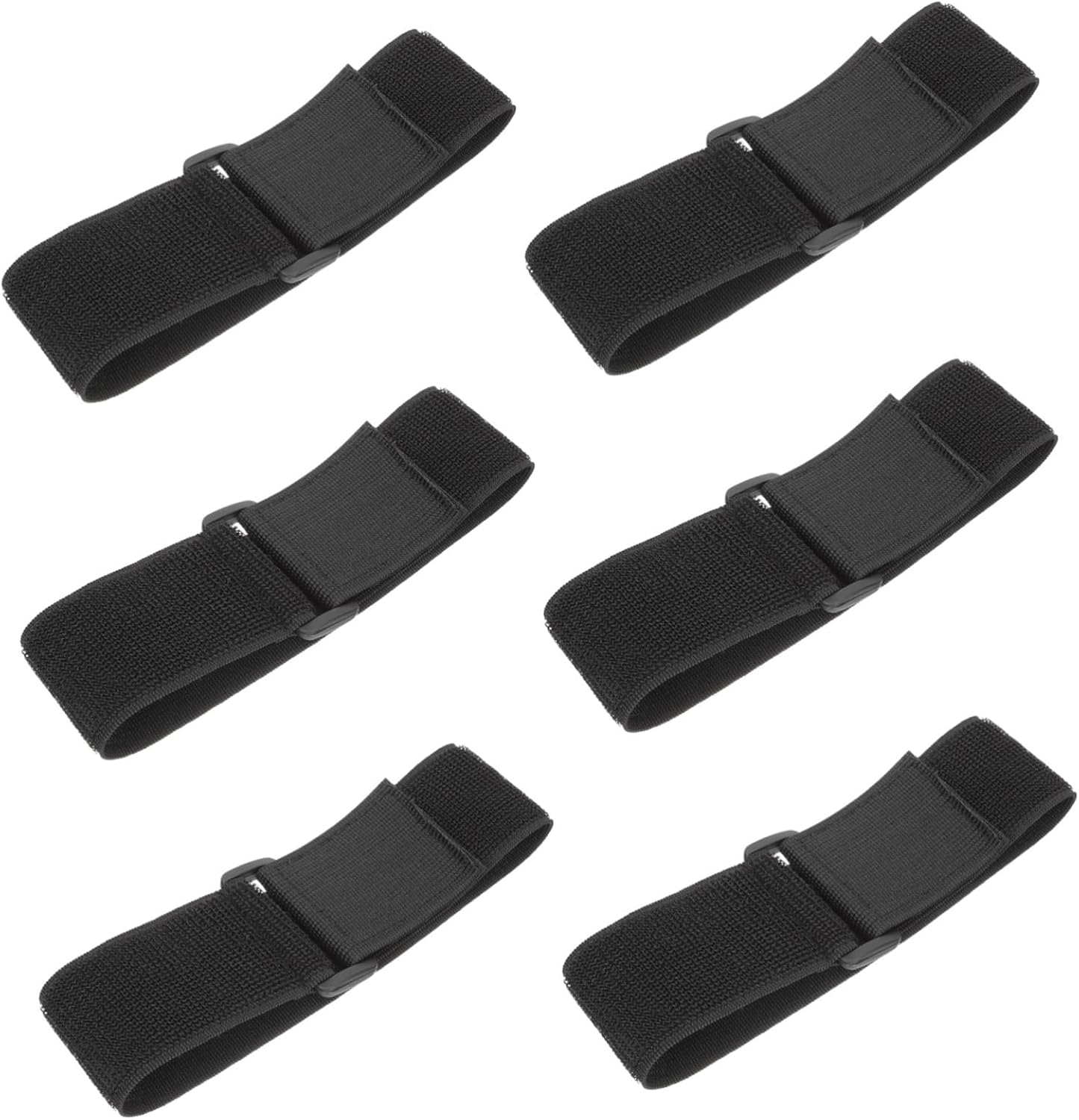 6pcs Professional Wear-Resistant Sticky Strap for Soccer Shin Guards, Elastic Polyester Yarn Band with Stable Binding, Strong Practicality, and Teenagers Sports Activities