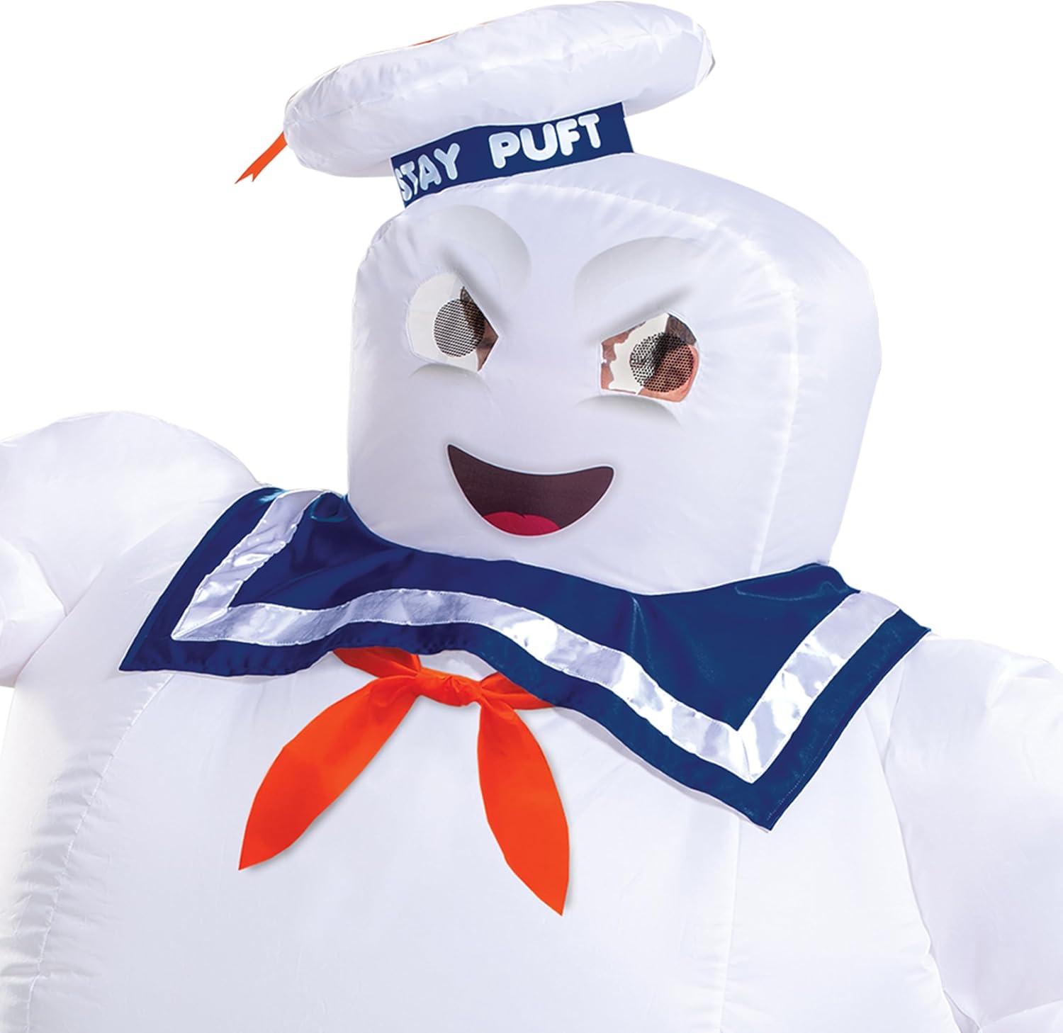 Disguise Inflatable Stay Puft Marshmallow Man Costume, Official Ghostbusters Afterlife Movie Fan Operated Blow Up Suit, One Adult Size (up to 42-46) - Image 2