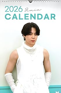 ジミン グッズ 大判 壁掛け カレンダー 2026年 (令和8年) + ステッカーセット