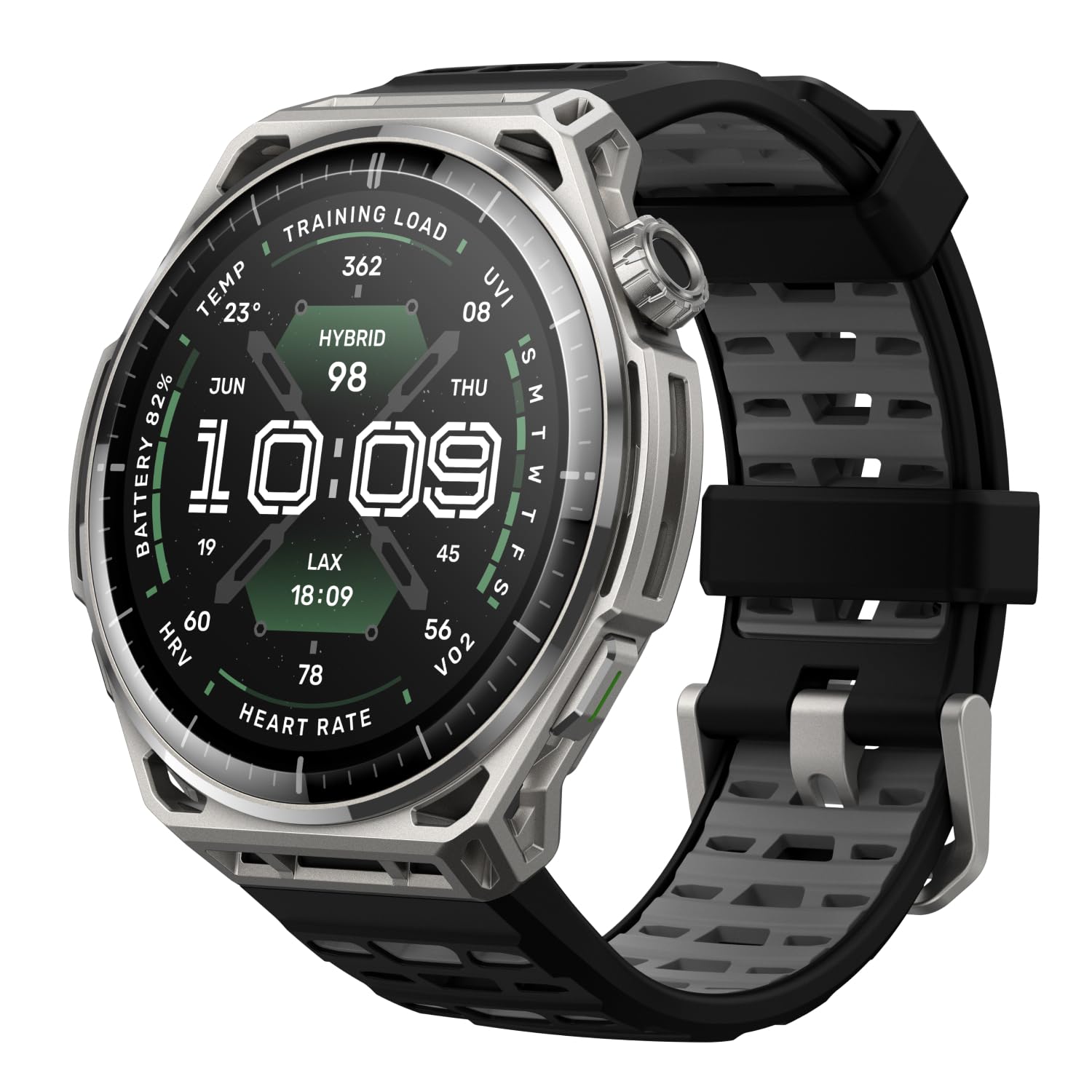 Amazfit Balance 3 Reloj Inteligente GPS 48mm, Pantalla AMOLED 1,5" Cristal Zafiro, NFC, baterÃa de 21 dÃas, Linterna, 64 GB de Almacenamiento, mapas, HYROX, para Android e iPhone, Acero Inoxidable