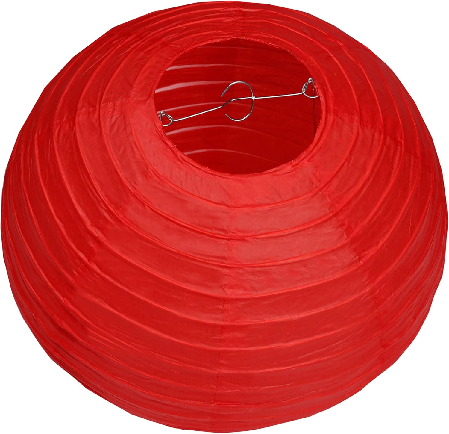 4"6"8"10"12"14"16"18 Round Paper Lanterns Lamp Wedding Birthday Party Decoration Pack Of 6 (Red, 18"/45CM)