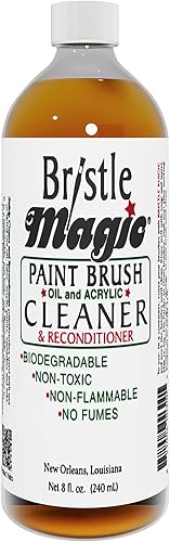 Miniatura 1 de Limpiador y reacondicionador de pinceles de pintura perfecta, acuarela, pintura en aerosol y limpiador de pinceles al óleo, biodegradable, no