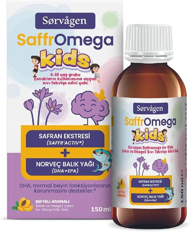 Sorvagen SaffrOmega Kids Safran ve Omega3 150 ML