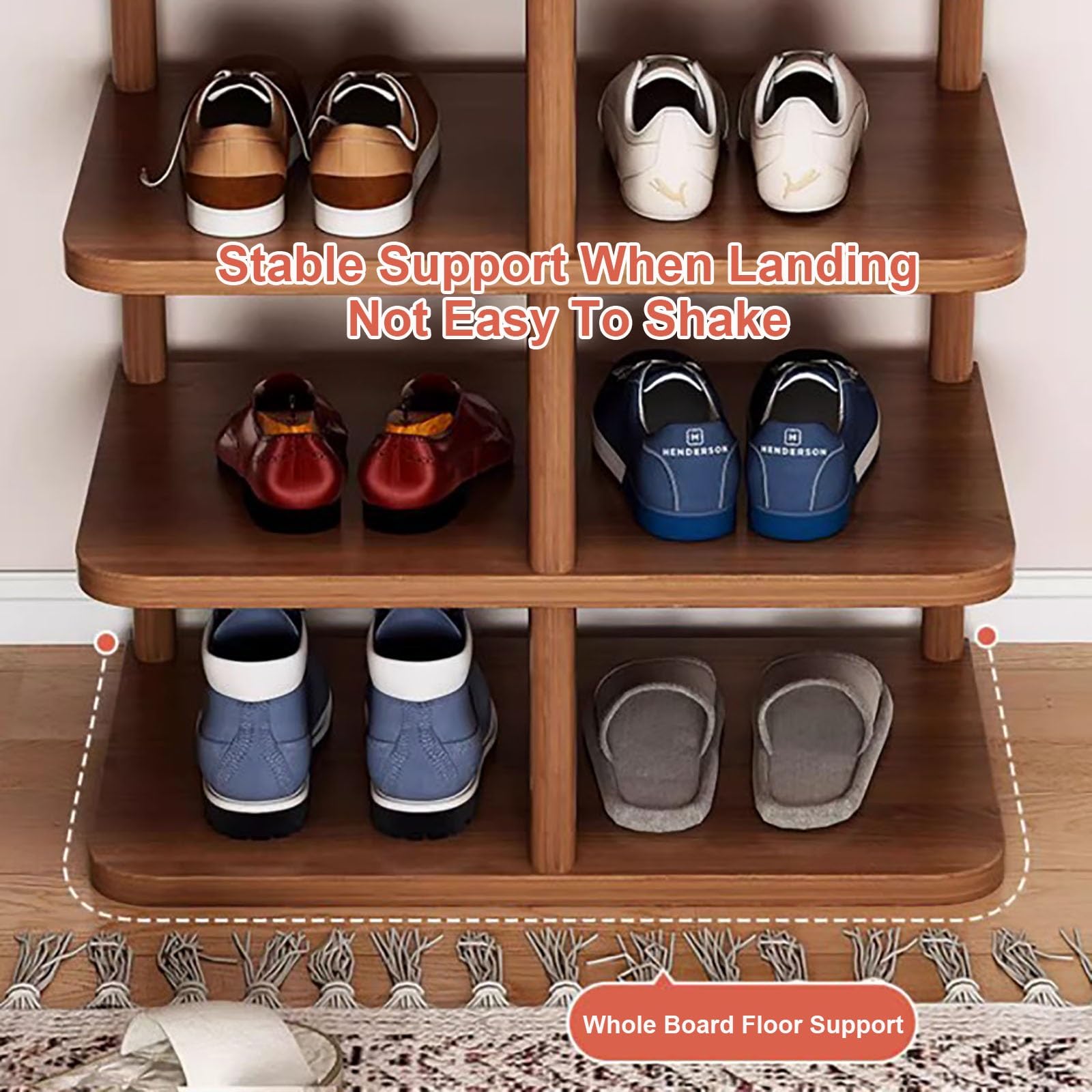 Amazon.com: 8 Tiers Vertical Shoe Rack, Shoe Organizer