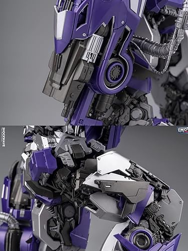 Miniatura 7 de YOLOPARK Transformers Toys Shockwave PLAMO, Bumblebee The Movie, altamente articuladas de 11.8 pulgadas, figuras de acción de transformadores que no