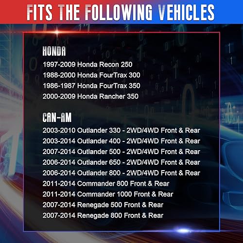 Miniatura 3 de PUENGSI 4137 o 4 x 137 espaciadores de rueda de 2 pulgadas, 4 unidades de 4.331in, compatible con varios pernos Kawasaki Can-Am Bombardier ATV