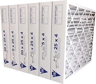 United Filter 20x25x4 MERV 11 Furnace Air Filters (Case of 6) - HVAC Filters Captures Airborne Dust, Pollen, Mould Spores & Smoke - Air Filters Made in Canada