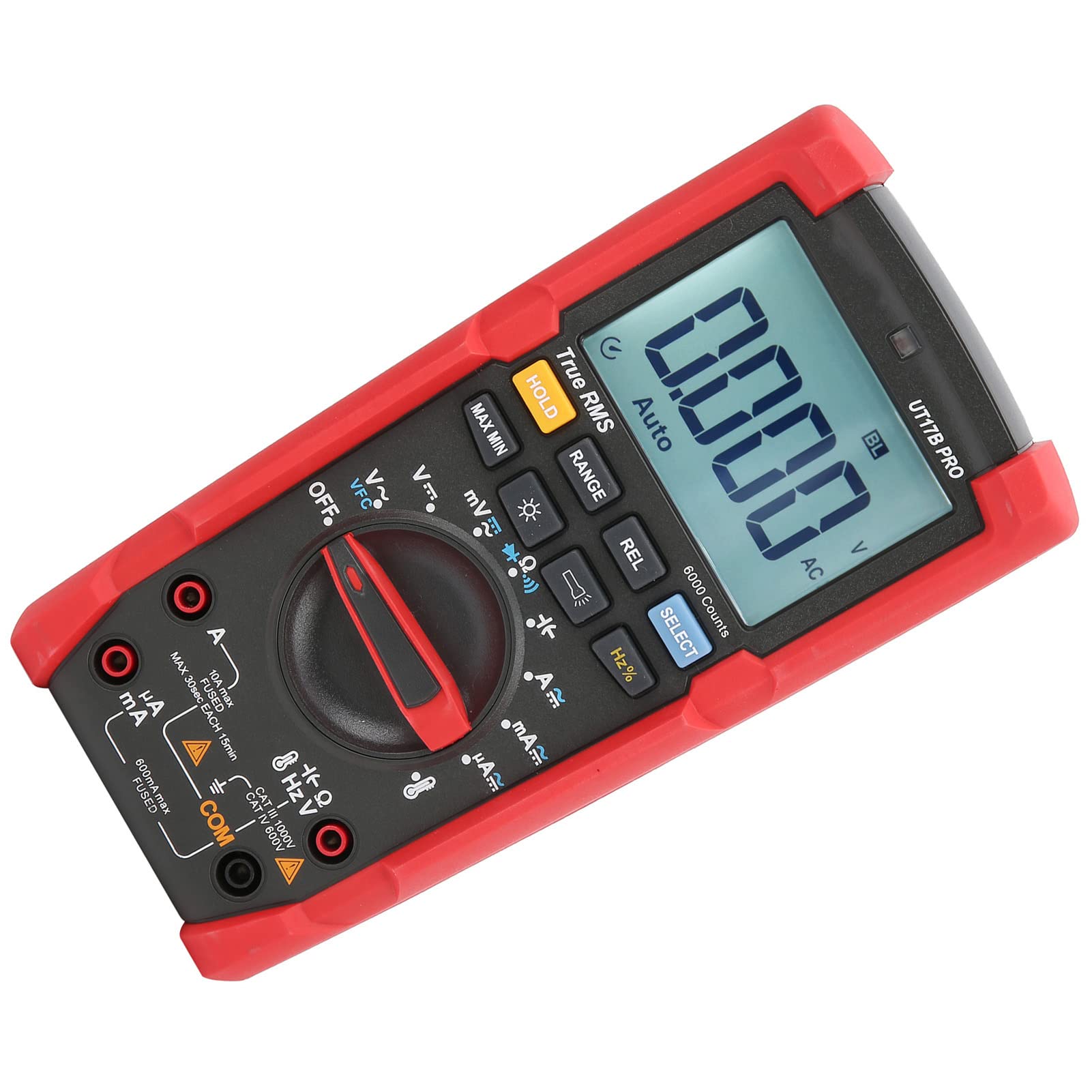 Multimetro Digitale UT17B PRO Tester True RMS Ad Alta Precisione per Elettricisti Uso Domestico Design Multifunzione ABS