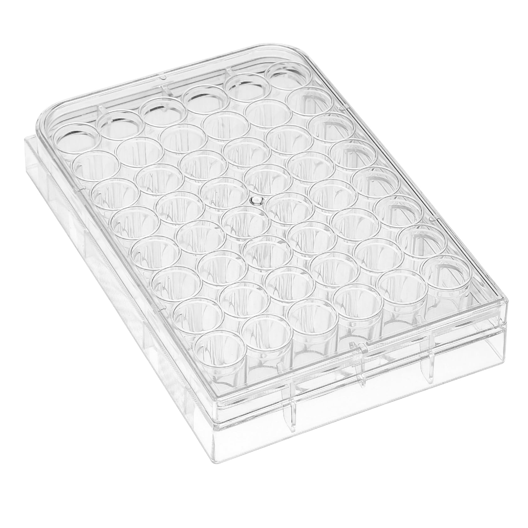 ULTECHNOVO 10pezzi Piastra Per Coltura Cellulare Trasparente Da Pozzetti Con Coperchio Stabile Strumento Per Esperimenti Di Laboratorio e Coltura Tissutale