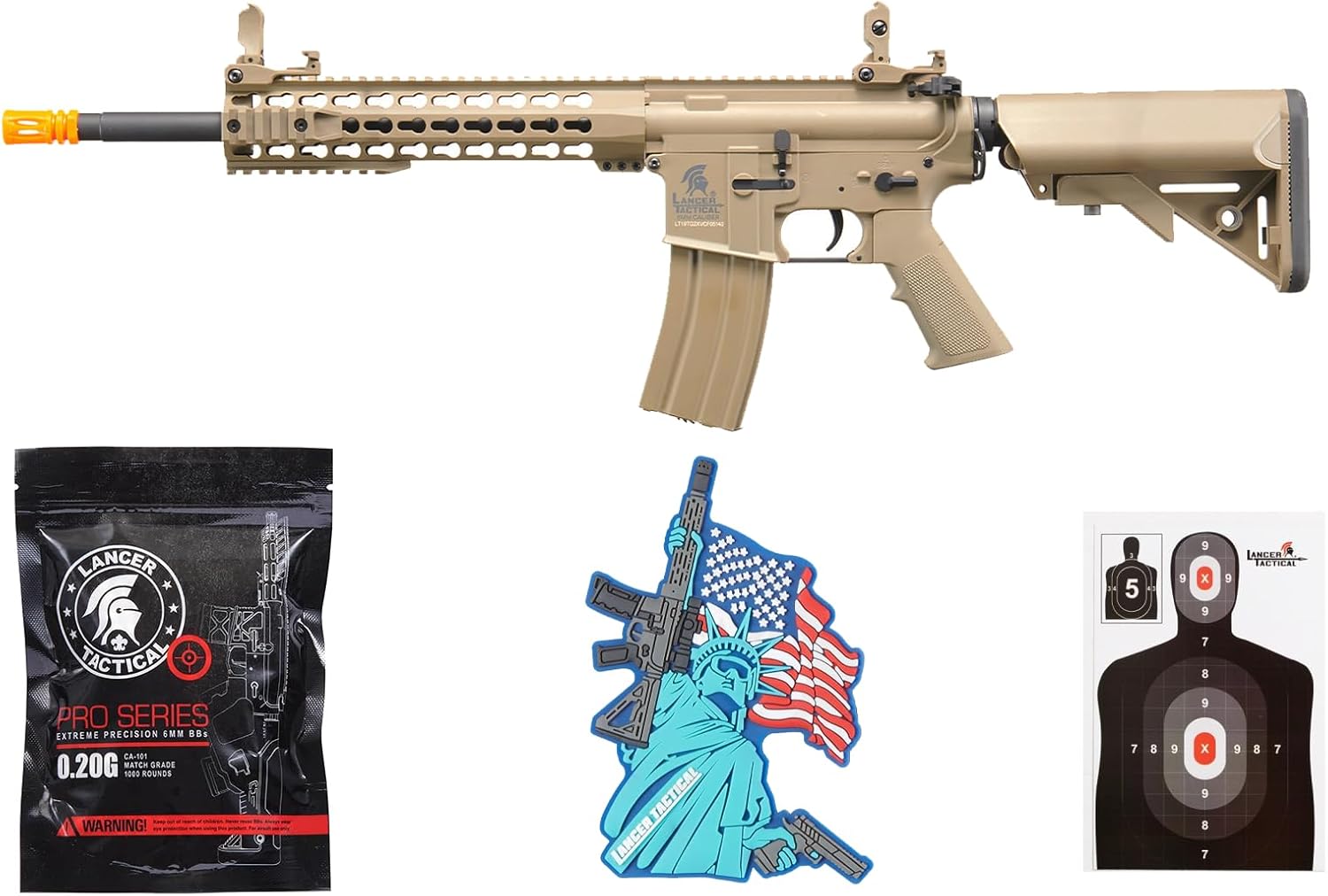 Lancer Tactical Gen 2 Airsoft M4 Carbine w/ 10'' KeyMod Rail