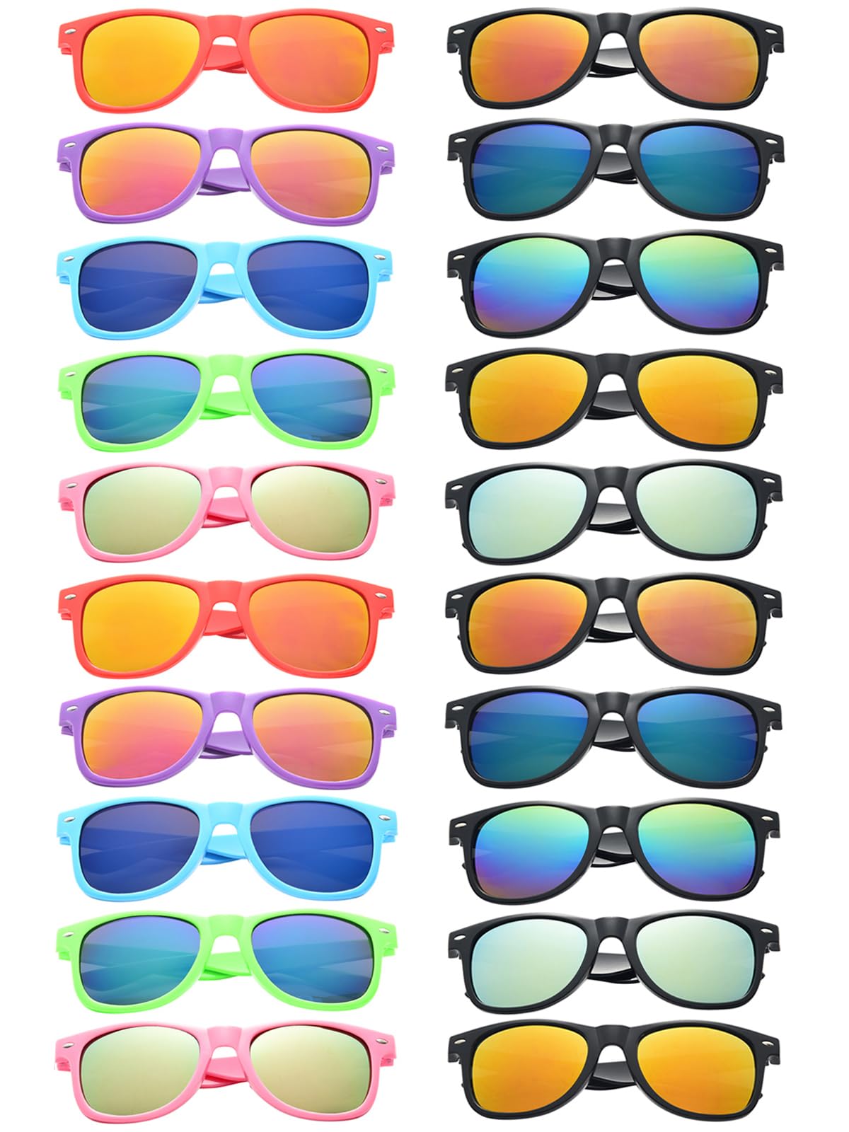 6 pairs of new and used sunglasses with plenty of different styles and colors! Sunglasses of different colors hi-res stock photography and  main image 4