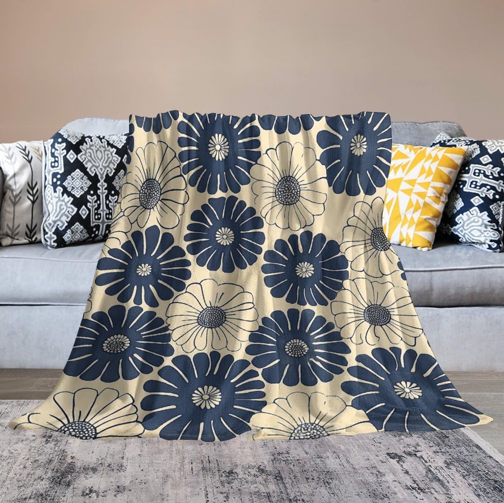 Couverture en micro polaire douce flanelle légère | Plaid lit et canapé toutes saisons