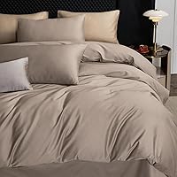 Vista 81 de MooMee Queen Duvet Cover Set, 100% Extra Long Staple Cotton 600 Thread Count Sateen Silky Soft Breathable Durable Luxury Hotel Quality Bedding Set