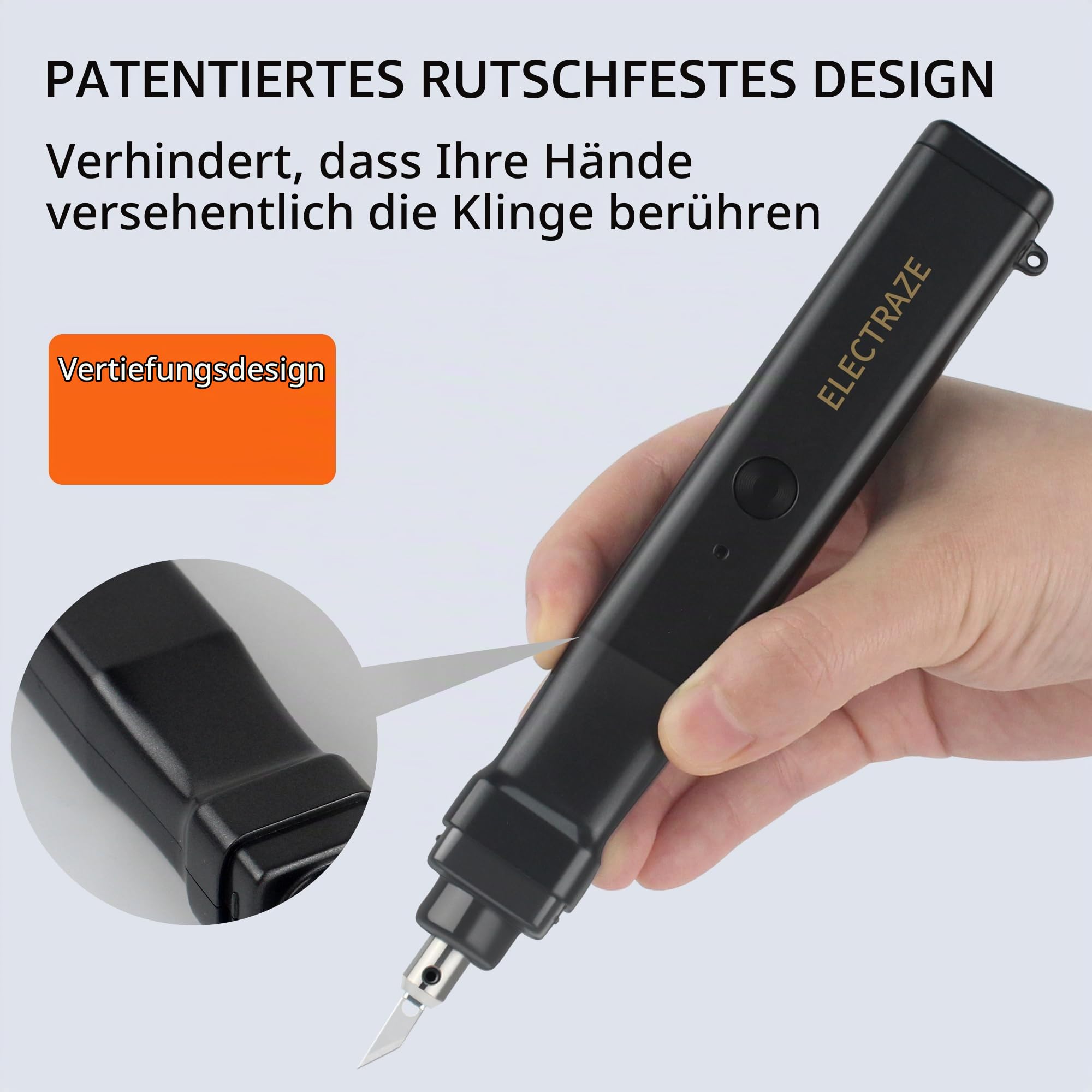 Handgehaltenes Ultraschall Cutter, Patentierte Rutschfeste Griffe, 40 Ersatzklingen, 30W 40KHz Hochpräzisions Ultraschallschneider für Kunststoff, Harz, Kohlenstofffaser, 3D-Druckmodelle