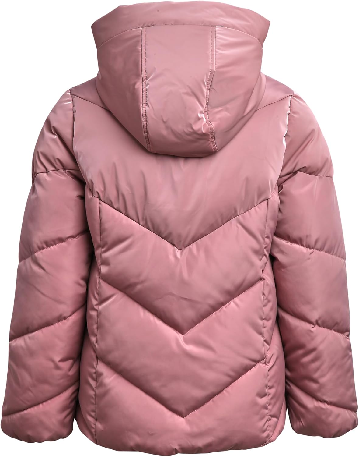 DKNY Girls Puffer Jacket - Quilted Heavyweight Faux Fur Lined Puffer Coat with Hood - Warm Insulated Winter Jackets for Girls - Image 7