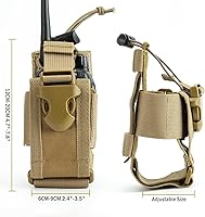 Vista 7 de VIPERADE MOLLE Funda de Radio - Funda Universal para Walkie Talkie para Cinturón de Servicio y Chaleco, Soporte de Radio Táctico para Baofeng