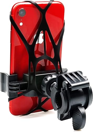 Soporte universal para teléfono para bicicleta, rotación de 360 grados, soporte hueco de teléfono para bicicleta de montaña para iPhone Xs MaxXR8, 8