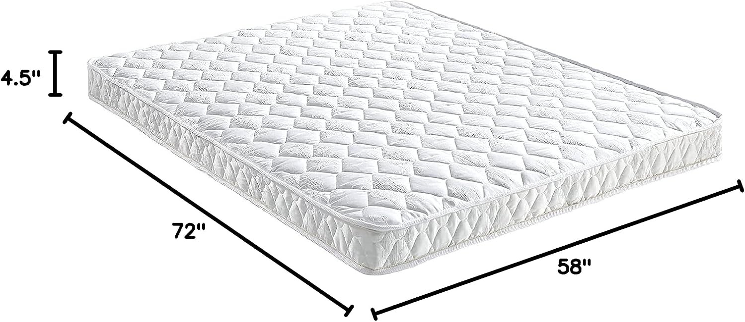 Classic Brands 4.5-Inch Innerspring Replacement Mattress for Sleeper Sofa Bed Queen