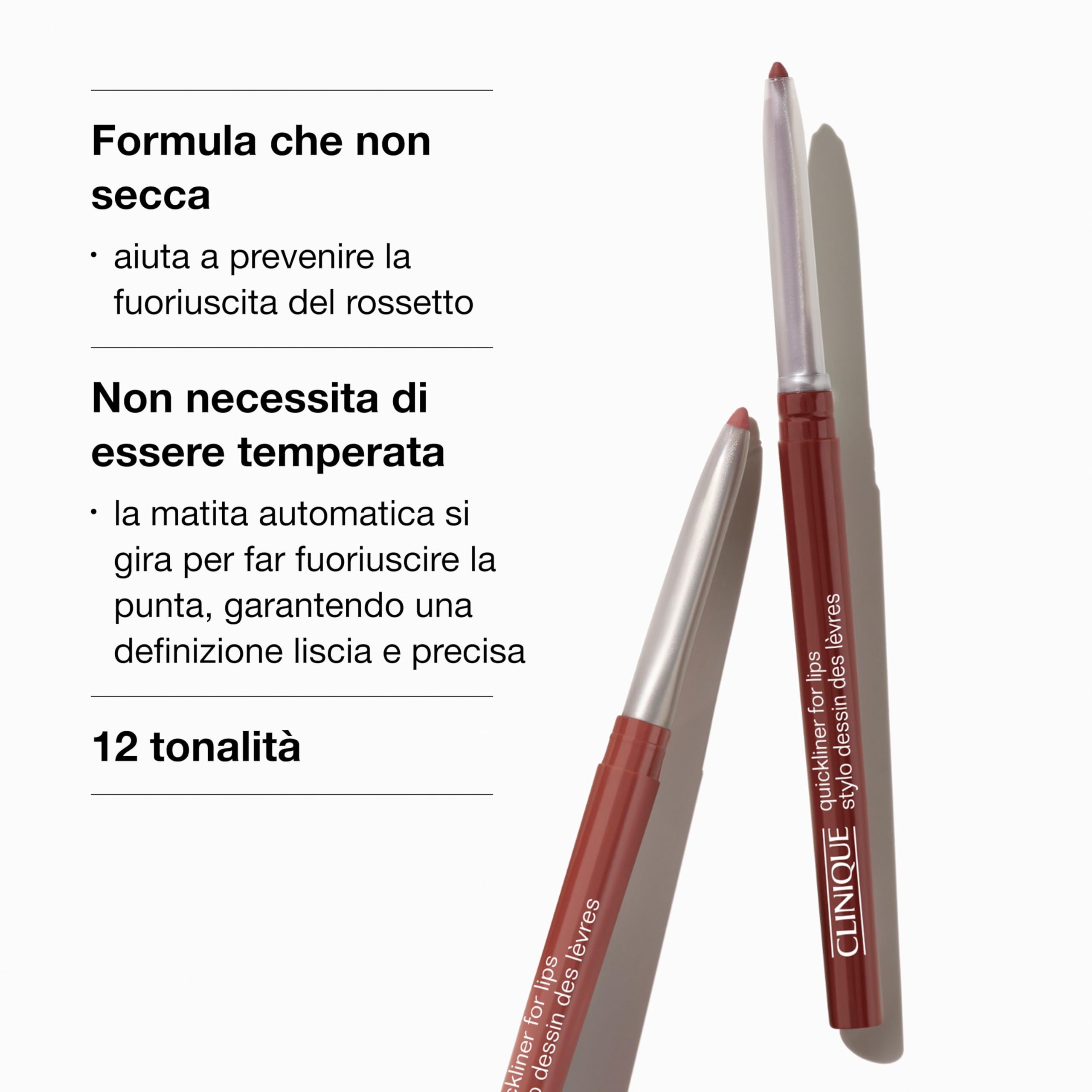Clinique Quickliner For Lips All-Day Lip Liner matita labbra | Non secca, non necessita di temperino