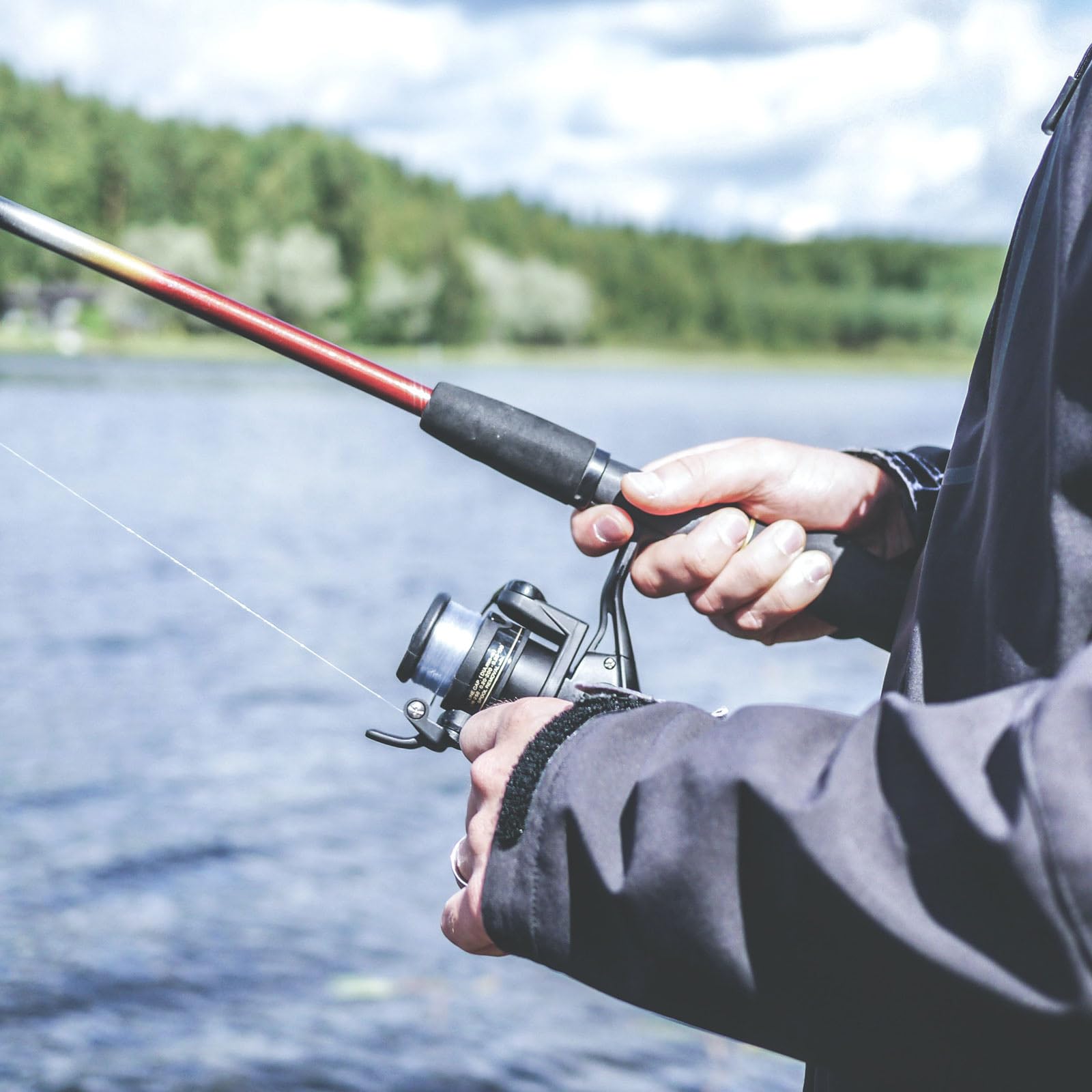PATIKIL Baitcasting Power Handle - Juego de 3 mangos de carrete de pesca de metal EVA, piezas de repuesto para accesorios de brazo basculante, color negro