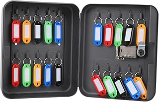 Tofficu 1 Set Box Key Box Outdoor Receptacle Box Plastic Tags Custom Labels Plastic Storage Organizer Key Cabinet with Digital Lock Custom Tags Key Security Box 20-Slot Key Box Key Cards