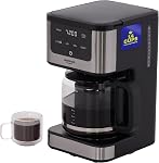 universal Digital Touch Coffee Maker 14-Cup Programmable | LED Touchscreen, Auto Brew, Keep Warm Function, Anti-Drip System, Reusable Filter, Sleek Modern Design