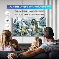 Vista 3 de FRIGEDAEG TX3 Game Console With 30000+ Games,Wireless Video Game Console For PCTVProjectorEmuELEC 4.3Android 8.1CoreELEC System 3 In 1, 4K HD