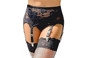 Sexy Thigh Highs with Garter Belt Set