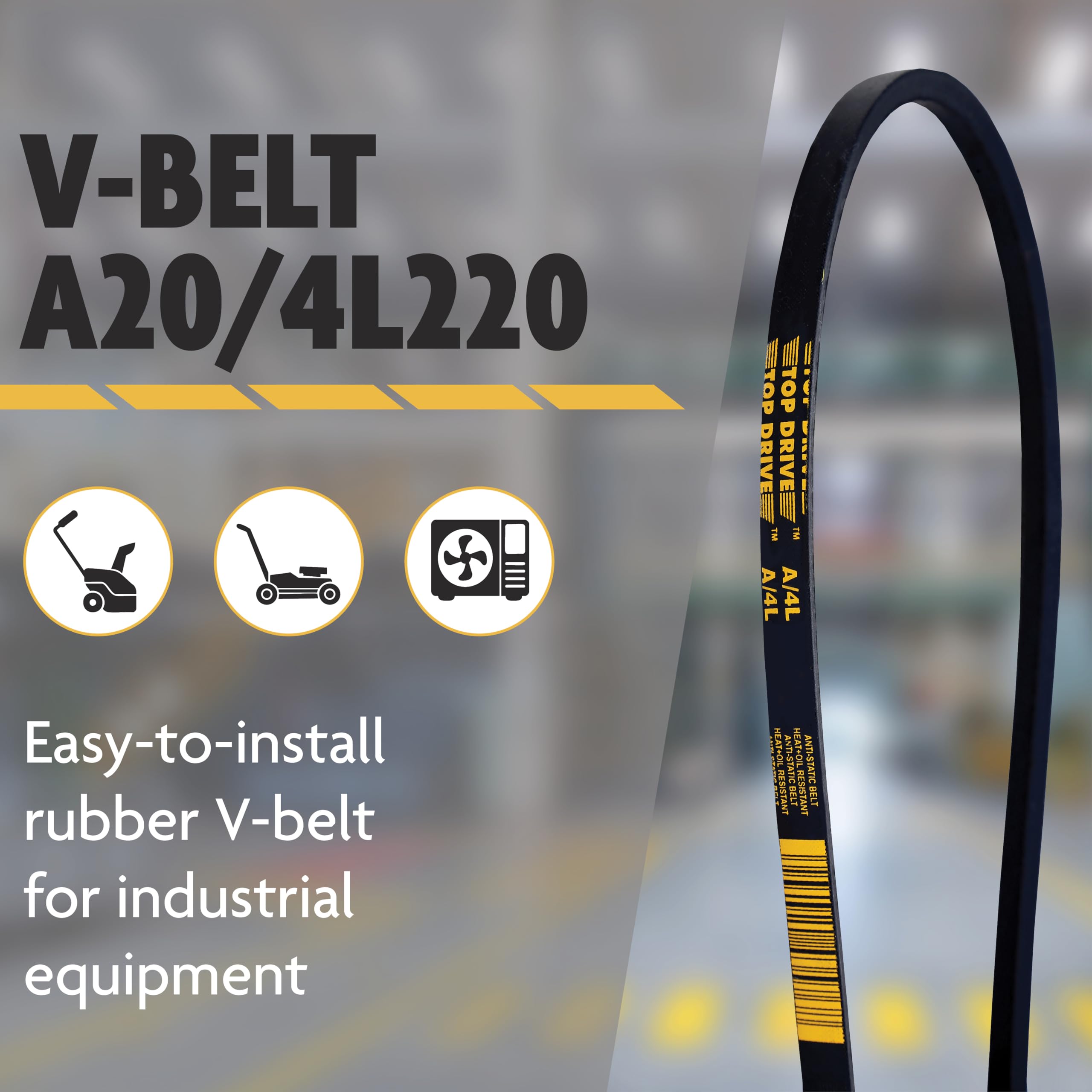 Top Drive A38/4L400, A/4L, Classic Wrapped V Belt, 1/2" x 40" — Amazon image 15
