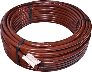 DRIPALIA Tubería de Goteo de 16mm con Goteros Integrados a 30 cm - Color Marrón - Accesorios de Riego por Goteo - Caudal de 2 L/H - Resistente a los Rayos UV - Fabricado en España (50)