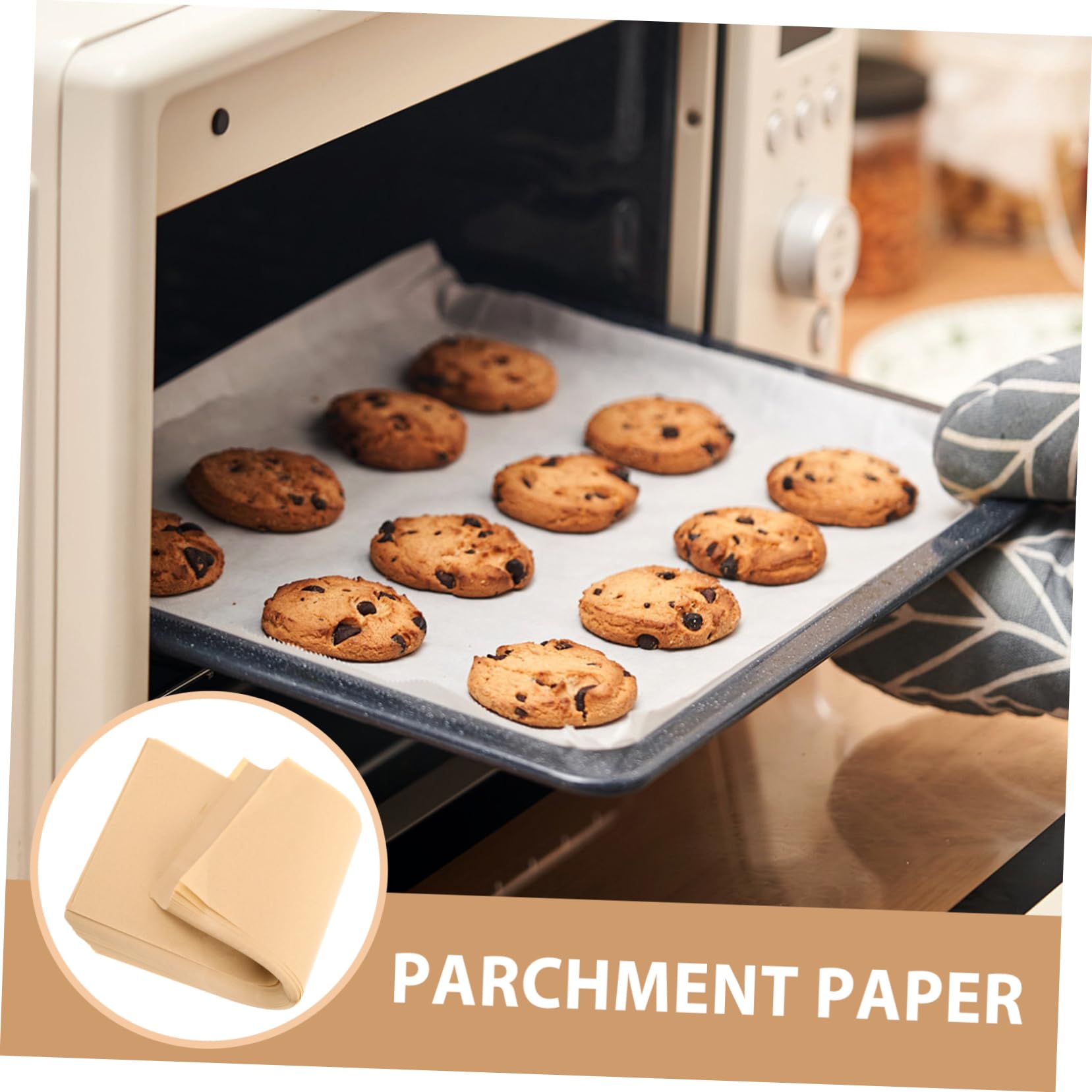 Feuilles de Papier Sulfurisé 300 Pièces Silicone pour Usage Alimentaire