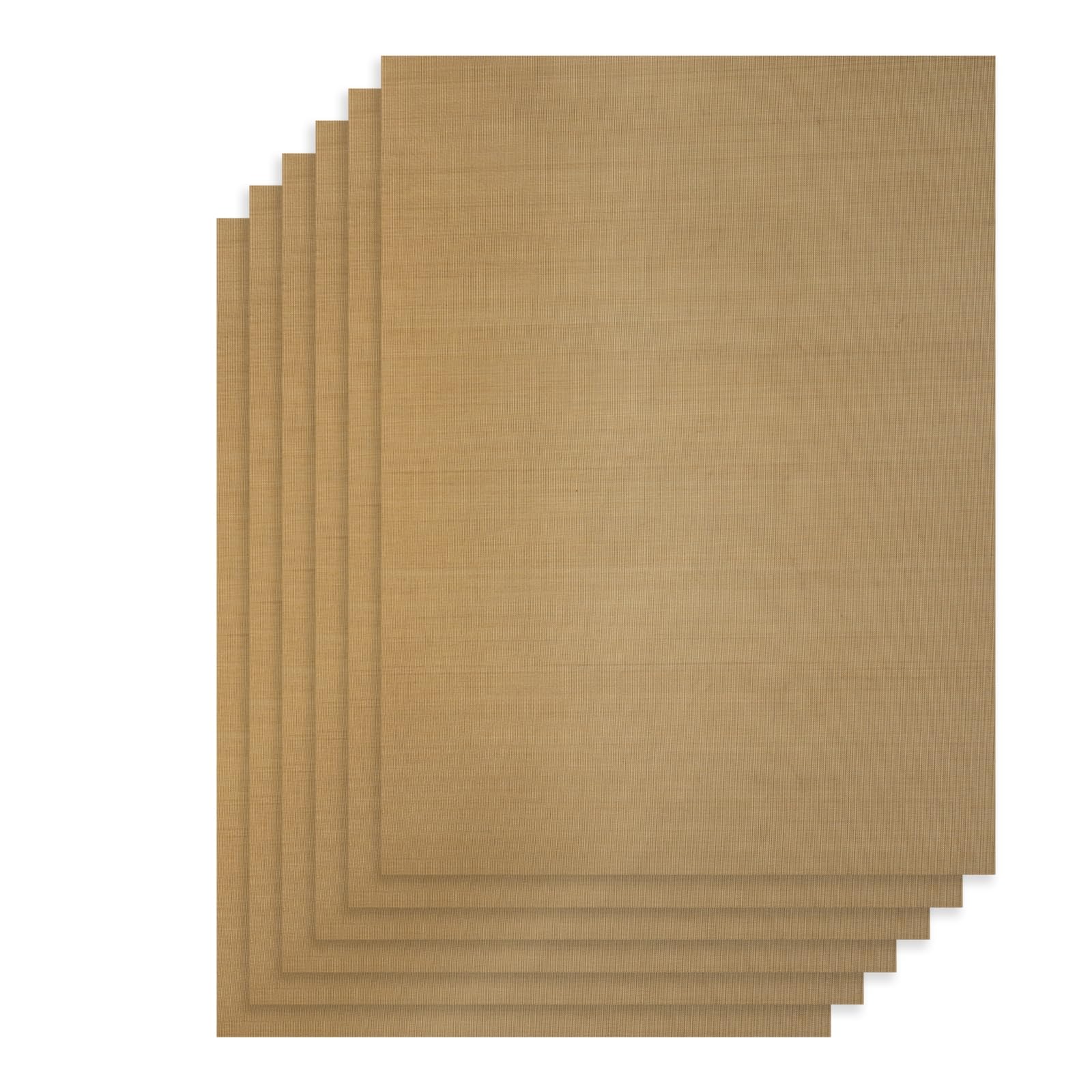 Forros de horno antiadherentes uxcell de 12x16 pulgadas para hornear y asar pack de 6 unidades