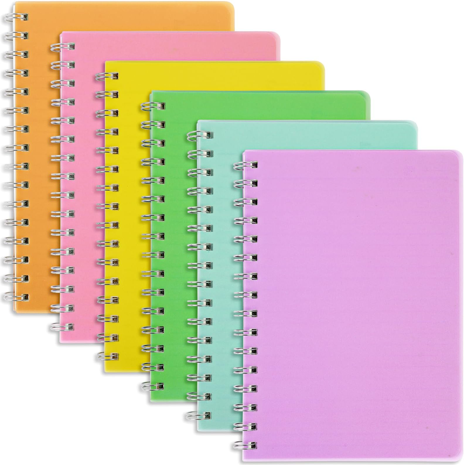 EOOUT Spiral Notebooks 6 Pack 6 Oxford Colors - Perfect for School, Office, Business, and Professional Use. Ideal for Assignments and Projects. Durable and Versatile Notebook Set(A5)